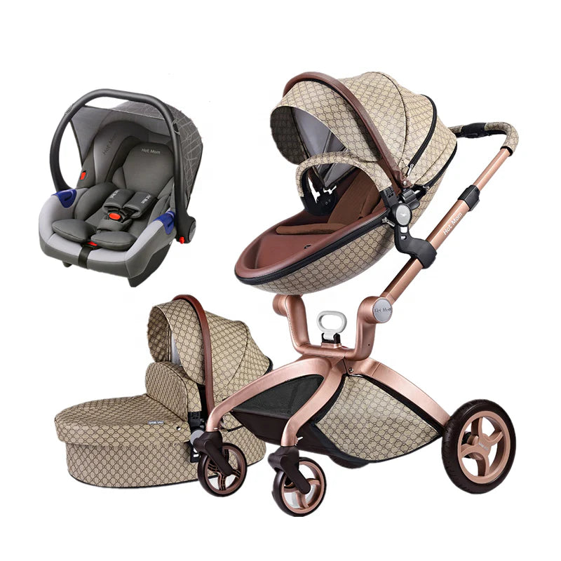 Lightweight 3-in-1 Baby Stroller & Pram